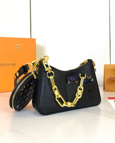 LV Chain Shoulder Bag with Coin Purse