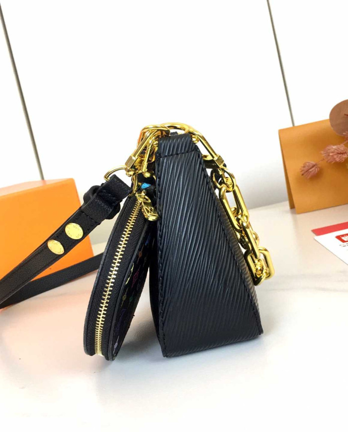 LV Chain Shoulder Bag with Coin Purse