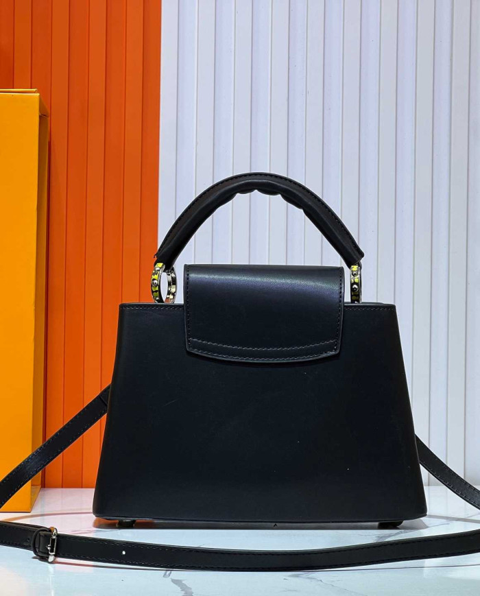 LV Printed Top Handle Bag