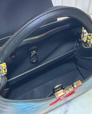 LV Printed Top Handle Bag