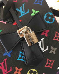 LV Printed Top Handle Crossbody Bag