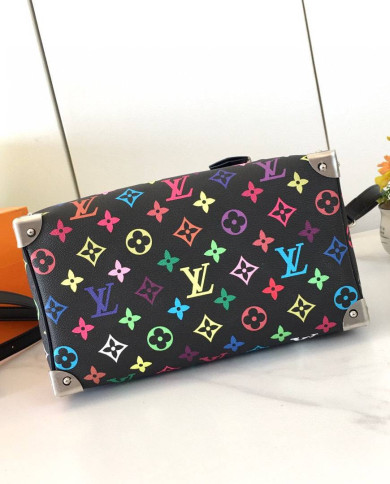 LV Printed Top Handle Crossbody Bag