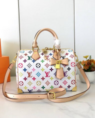 LV Printed Top Handle Crossbody Bag