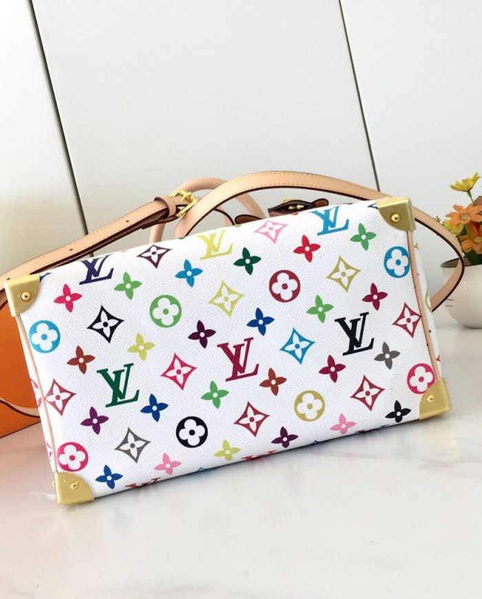 LV Printed Top Handle Crossbody Bag