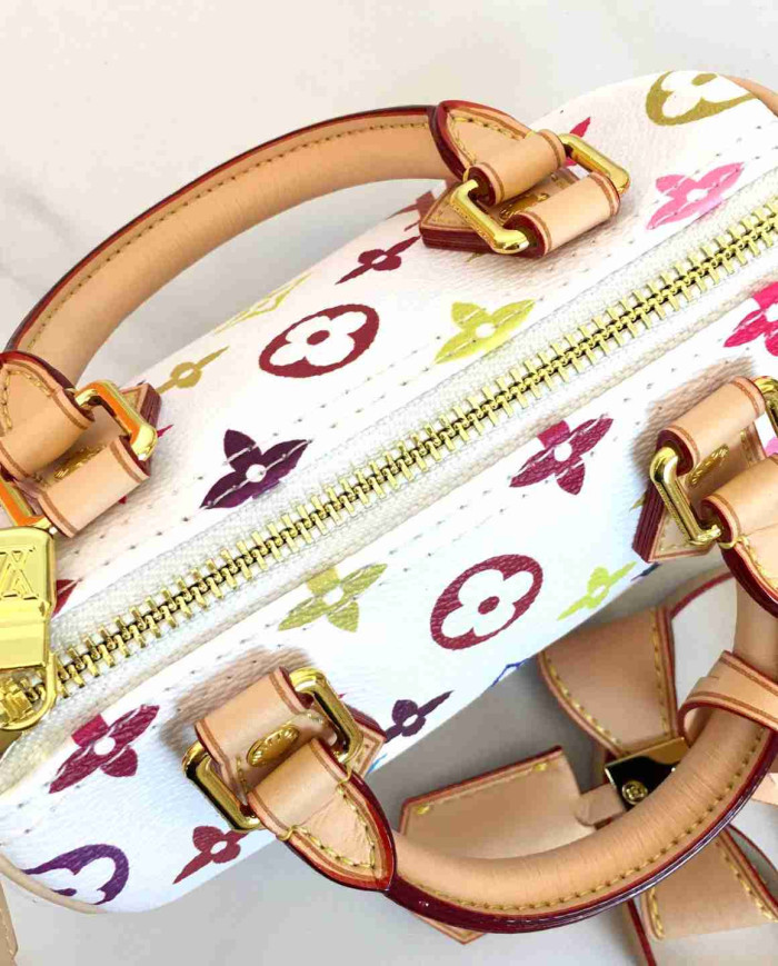 LV Printed Top Handle Crossbody Bag