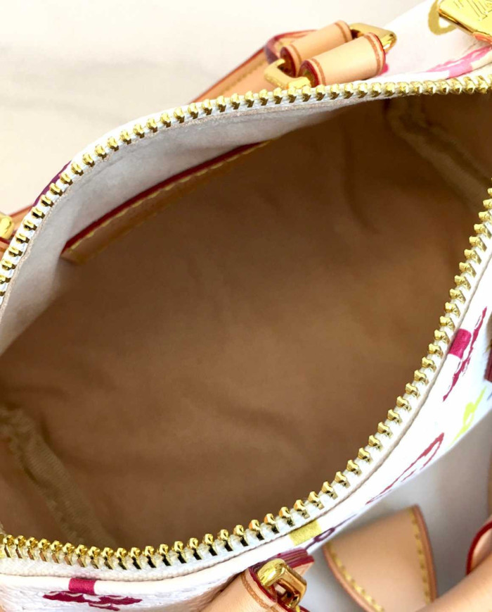 LV Printed Top Handle Crossbody Bag