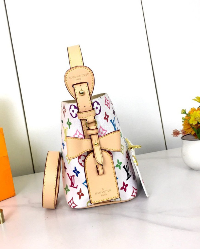 LV Printed Bucket Bag with Coin Purse