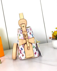 LV Printed Bucket Bag with Coin Purse