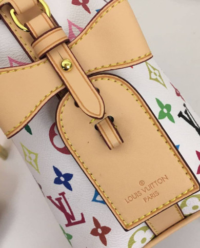 LV Printed Bucket Bag with Coin Purse
