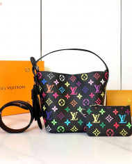 LV Printed Bucket Bag with Coin Purse