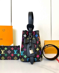 LV Printed Bucket Bag with Coin Purse