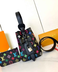 LV Printed Bucket Bag with Coin Purse