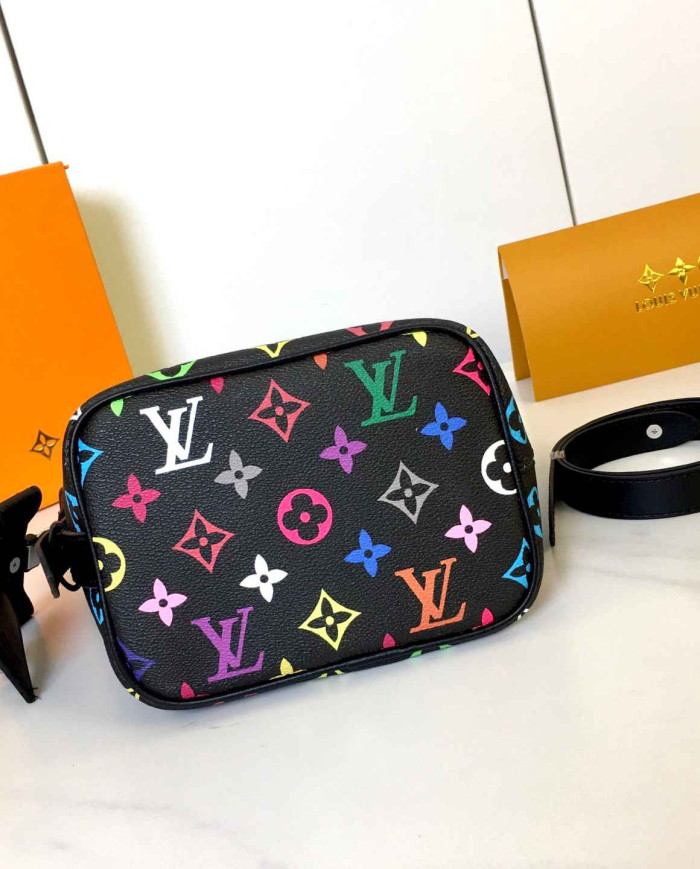 LV Printed Bucket Bag with Coin Purse