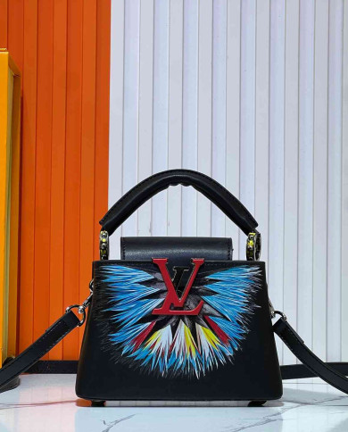 LV Printed Top-Handle Bag