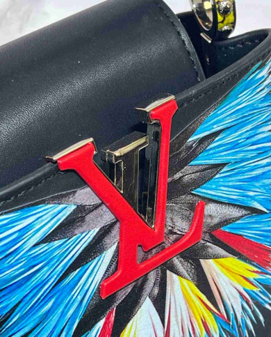 LV Printed Top-Handle Bag