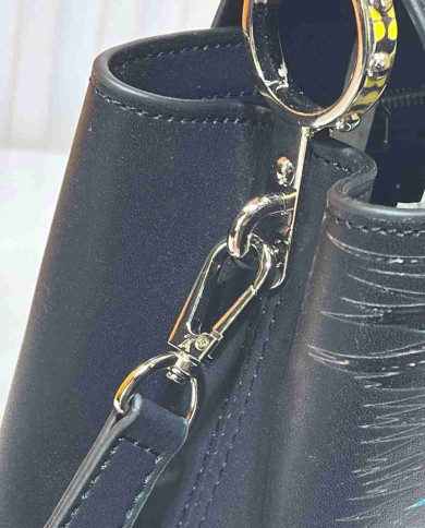 LV Printed Top-Handle Bag