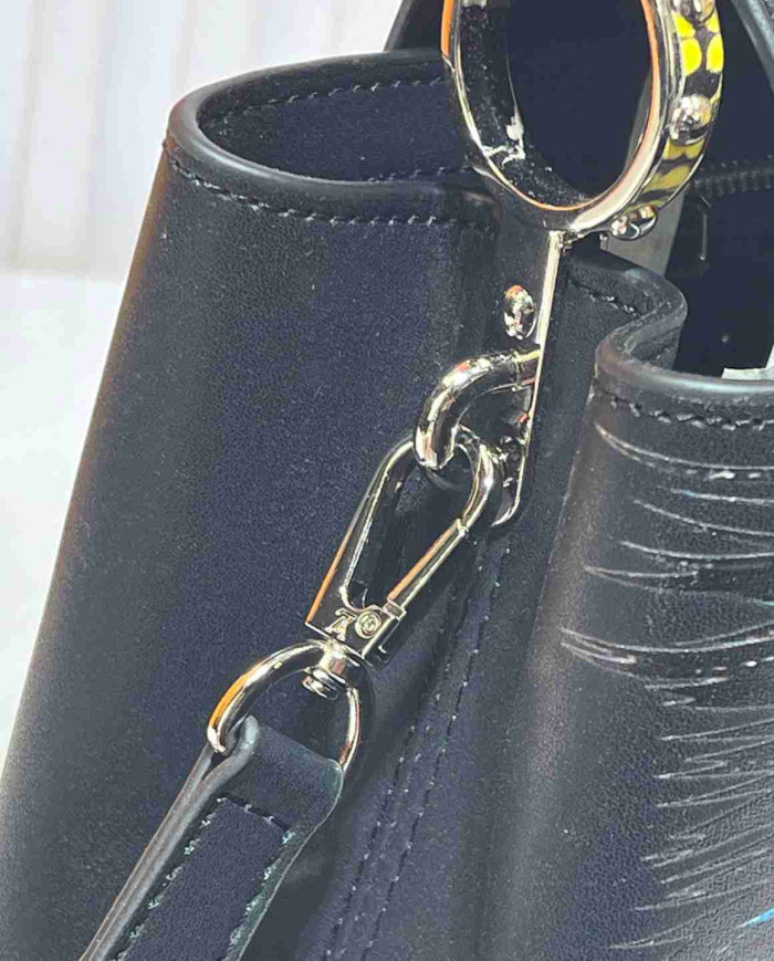 LV Printed Top-Handle Bag