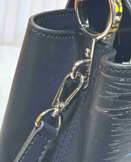 LV Printed Top-Handle Bag