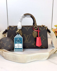 LV Monogram Top Handle Crossbody Bag with Coin Purse