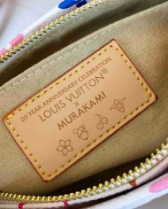 LV Printed Top Handle Crossbody Bag with Chain