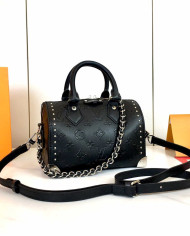LV Embossed Top Handle Crossbody Bag
