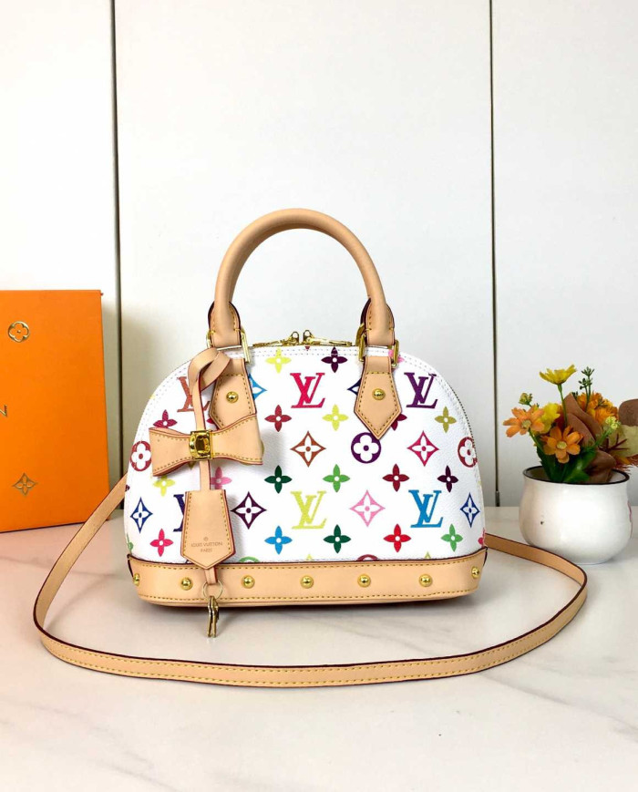 LV Printed Top Handle Crossbody Bag