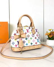 LV Printed Top Handle Crossbody Bag