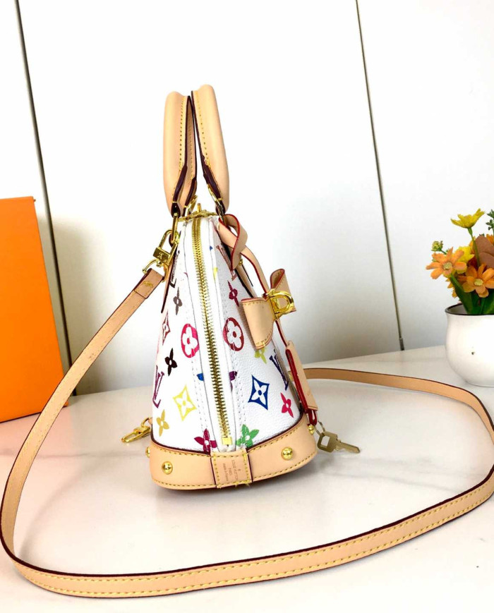 LV Printed Top Handle Crossbody Bag