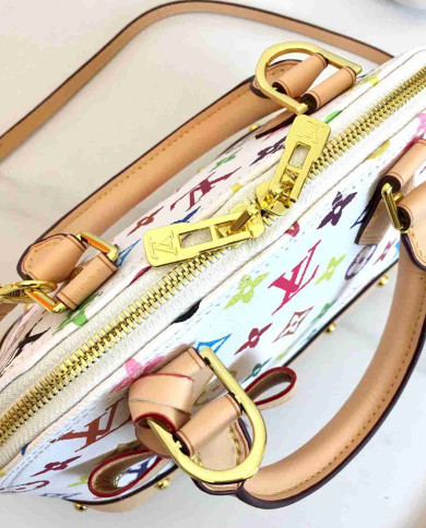 LV Printed Top Handle Crossbody Bag