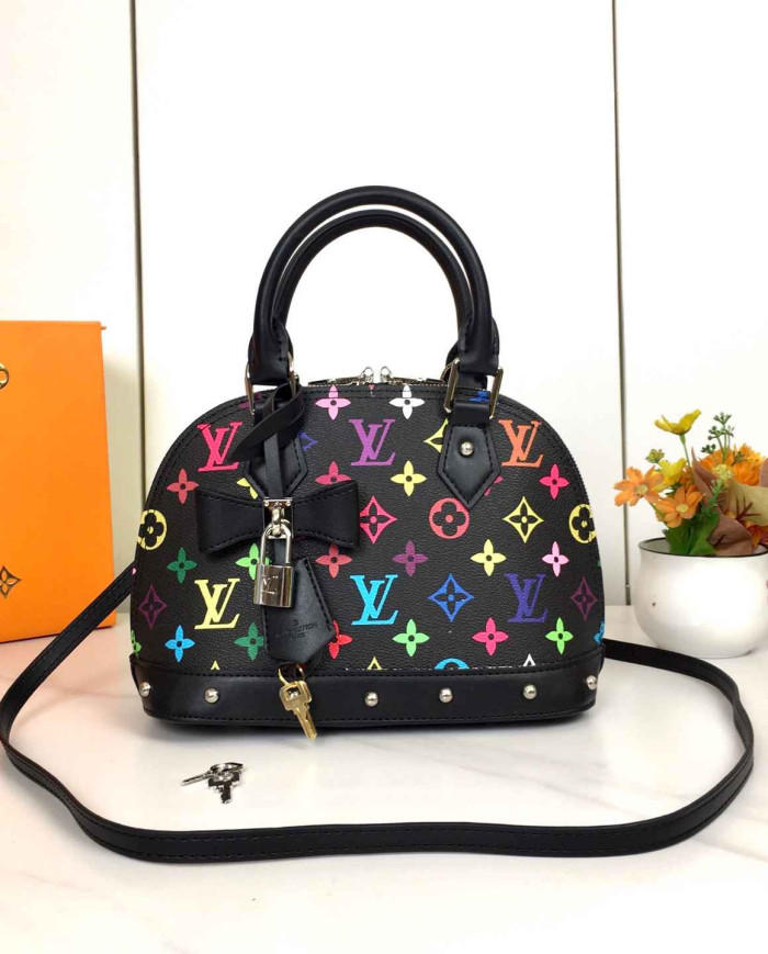 LV Printed Top Handle Crossbody Bag
