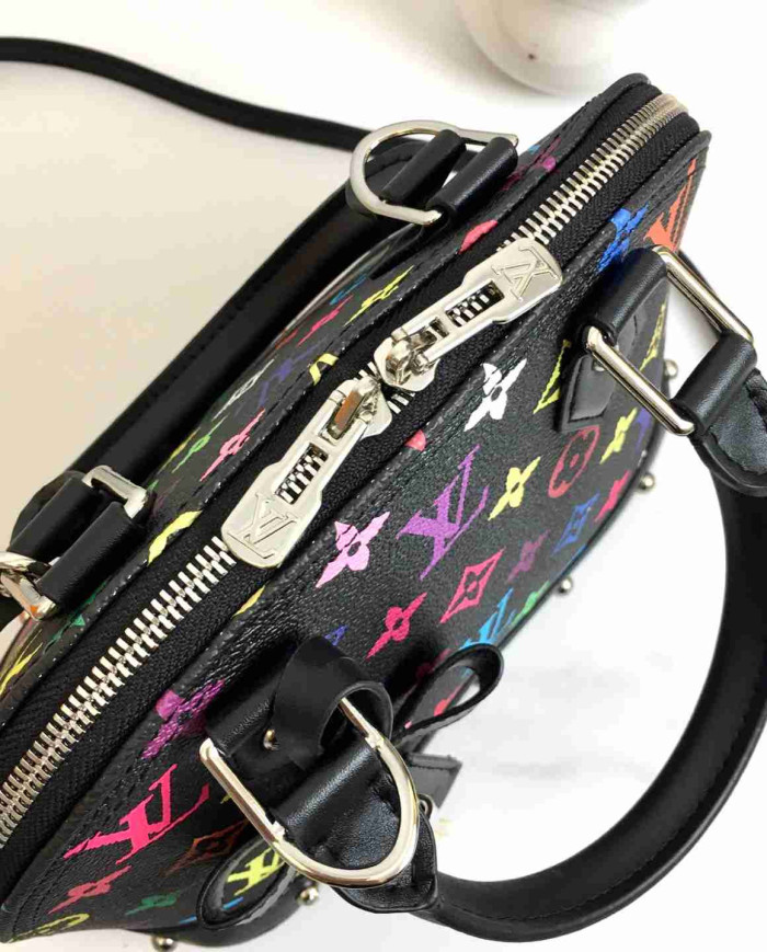 LV Printed Top Handle Crossbody Bag