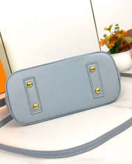 LV Printed Top Handle Crossbody Bag with Charm