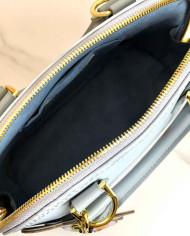 LV Printed Top Handle Crossbody Bag with Charm