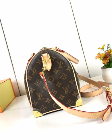 LV Monogram Top Handle Crossbody Bag