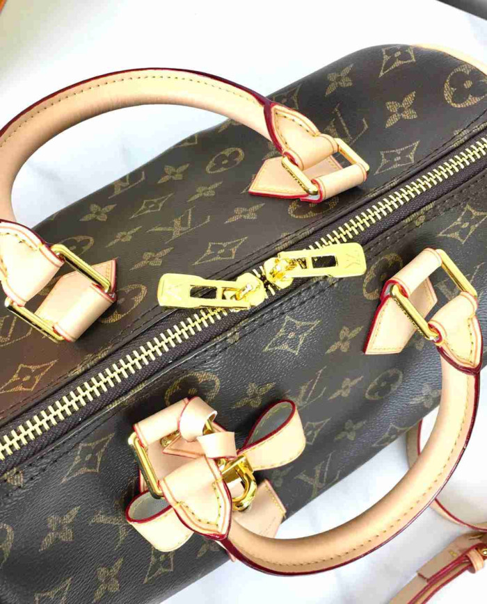 LV Monogram Top Handle Crossbody Bag