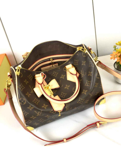 LV Monogram Top Handle Crossbody Bag