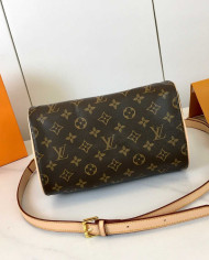 LV Monogram Top Handle Crossbody Bag with Charms