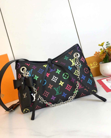 LV Printed Shoulder Bag with Chain