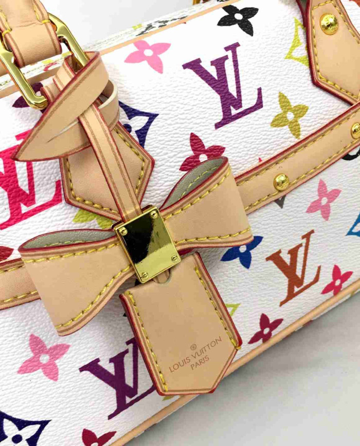 LV Printed Top Handle Crossbody Bag