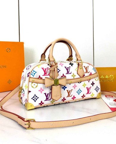 LV Printed Top Handle Crossbody Bag