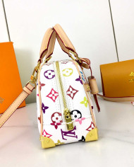 LV Printed Top Handle Crossbody Bag