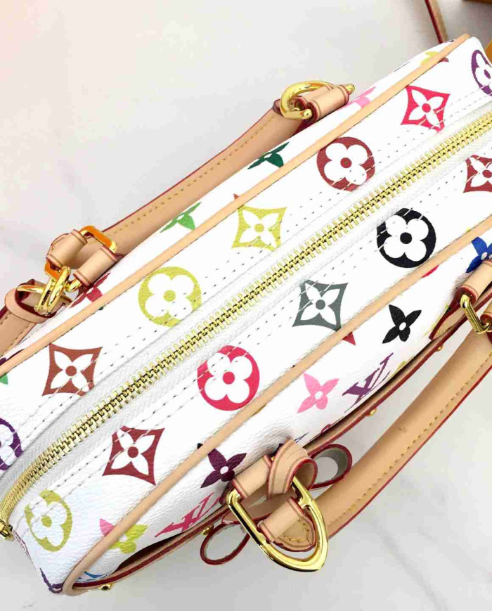 LV Printed Top Handle Crossbody Bag