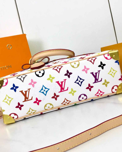 LV Printed Top Handle Crossbody Bag