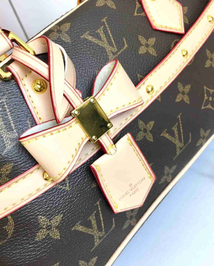 LV Printed Top Handle Crossbody Bag