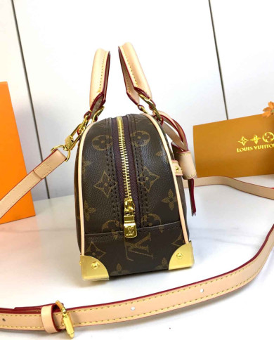 LV Printed Top Handle Crossbody Bag