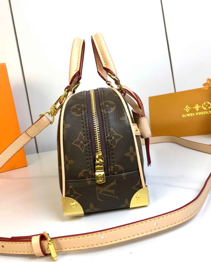 LV Printed Top Handle Crossbody Bag