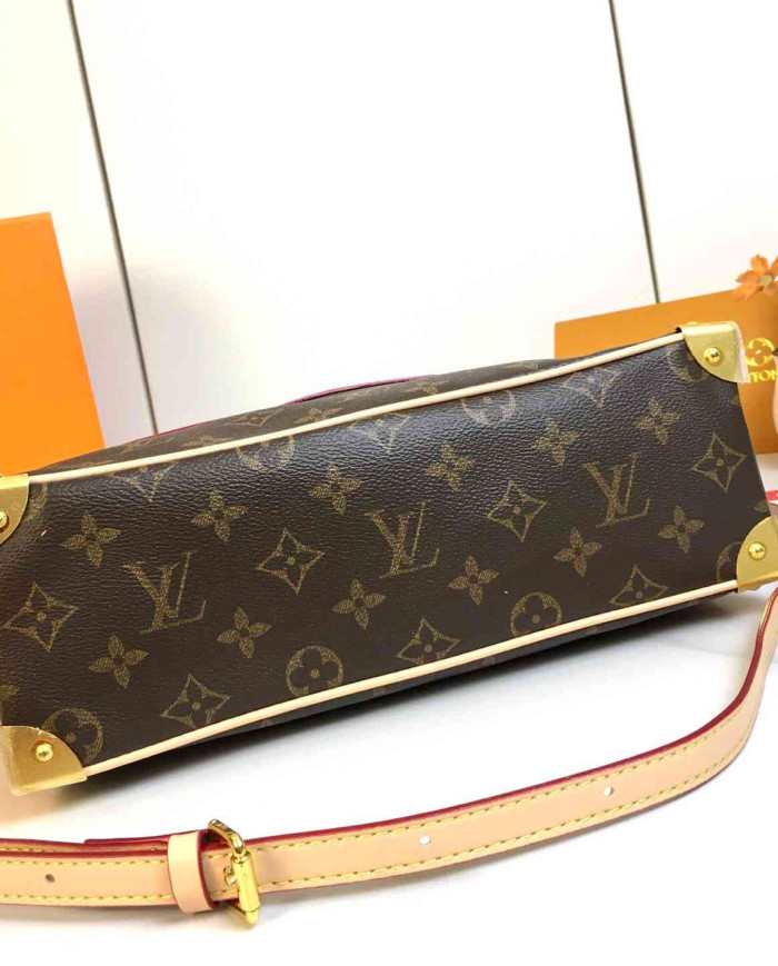 LV Printed Top Handle Crossbody Bag