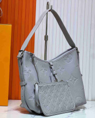 LV Embossed Shoulder Bag with Pouch