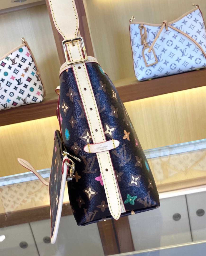 LV Monogram Shoulder Bag with Pouch