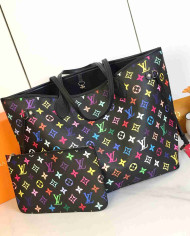 LV Printed Tote Bag with Pouch